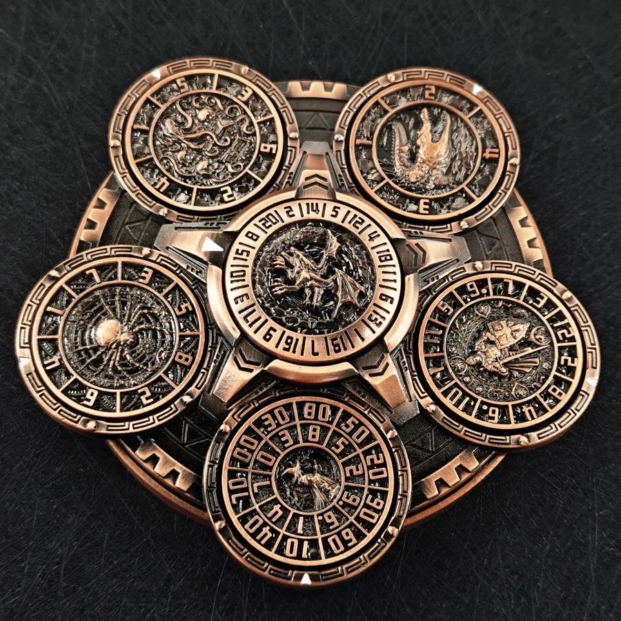 Wholesale 6-in-1, rotating SKU LP-3 exotic dice catalog