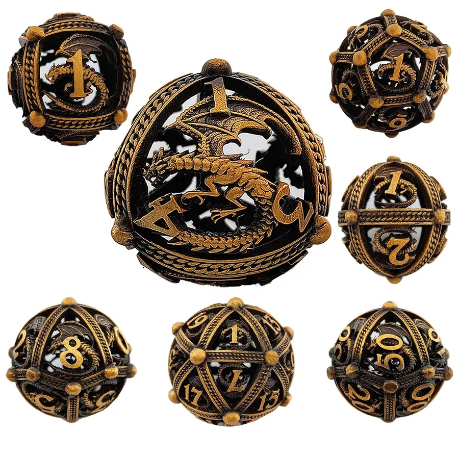 Hollow dragon dice catalog SKU for collector RPG dice programs