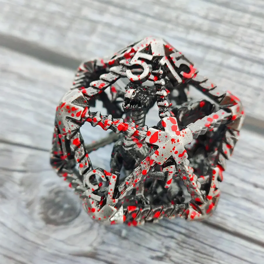 Wholesale Hollow  D100+D20 SKU D20-1 hollow dice catalog