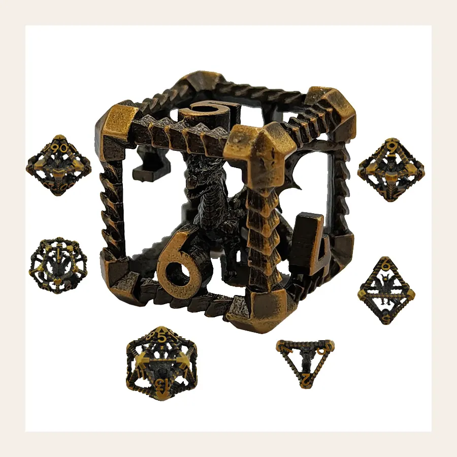 Wholesale Hollow Dragon Dice SKU ZKL-1 hollow dice catalog