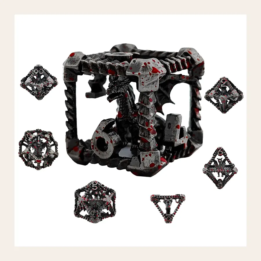 Wholesale Hollow Dragon Dice SKU ZKL-2 hollow dice catalog