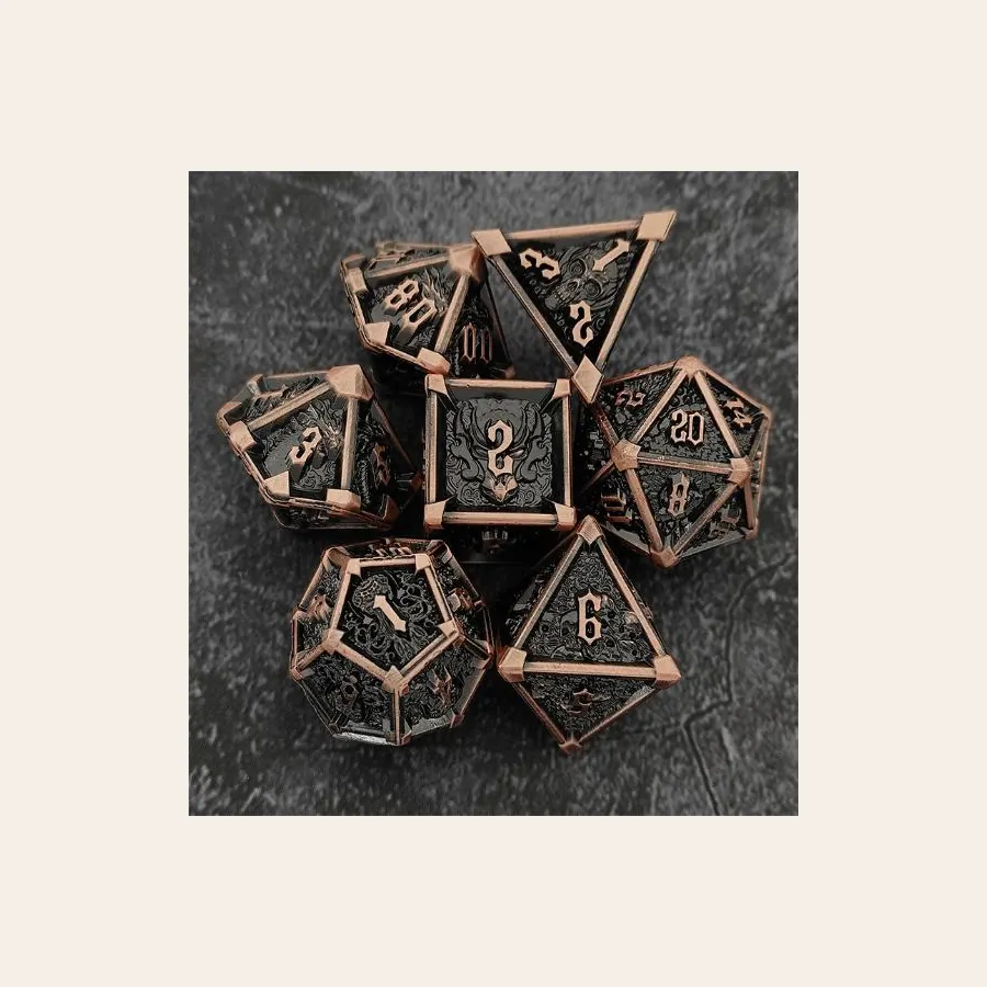 Alien metal dice wholesale sci-fi RPG product