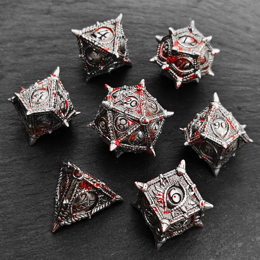 Metal dragon eye D20 dice wholesale product for premium RPG buyers