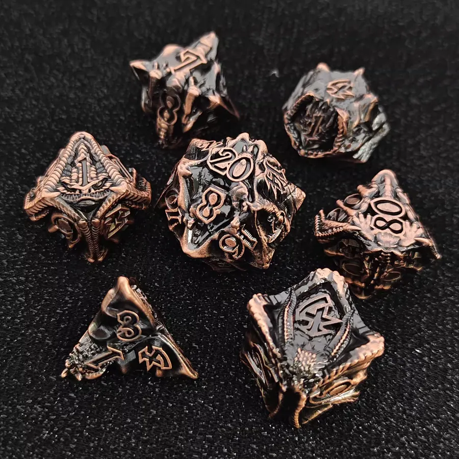 Wholesale Metal Cubic Dragon Dice SKU XL-2 metal dice catalog