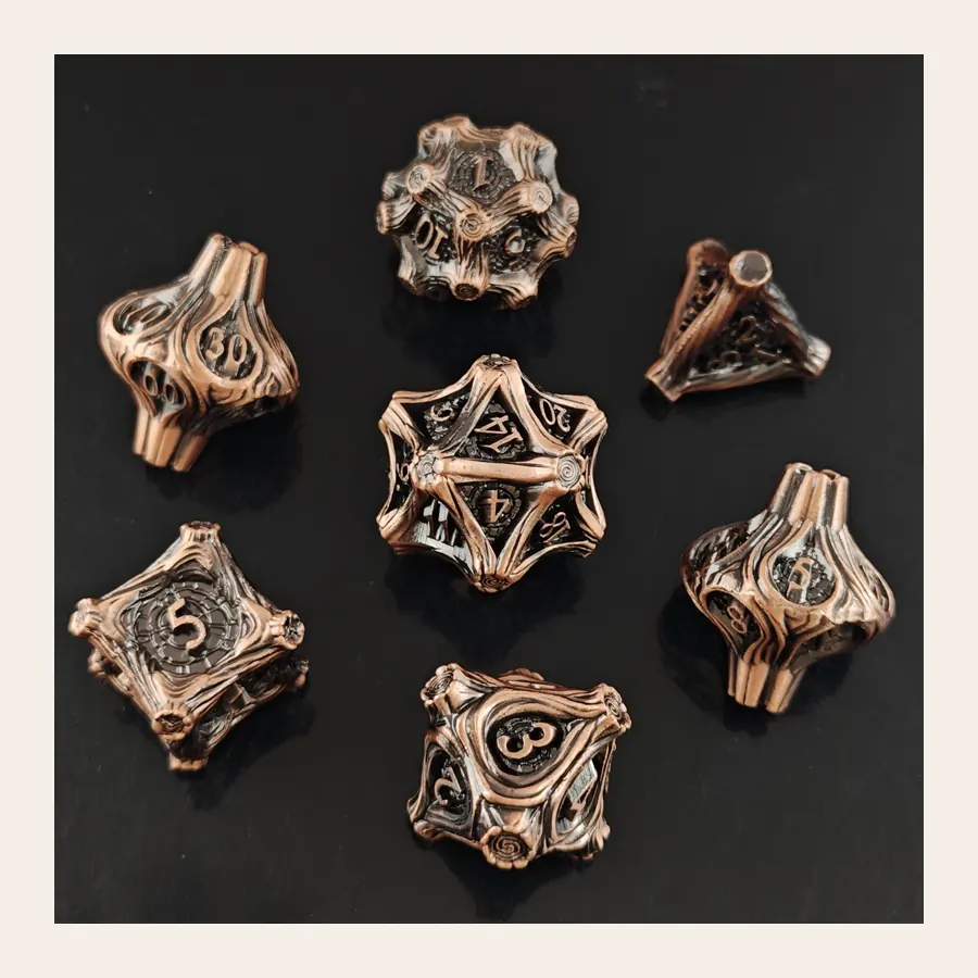 Metal wooden dice wholesale premium RPG product