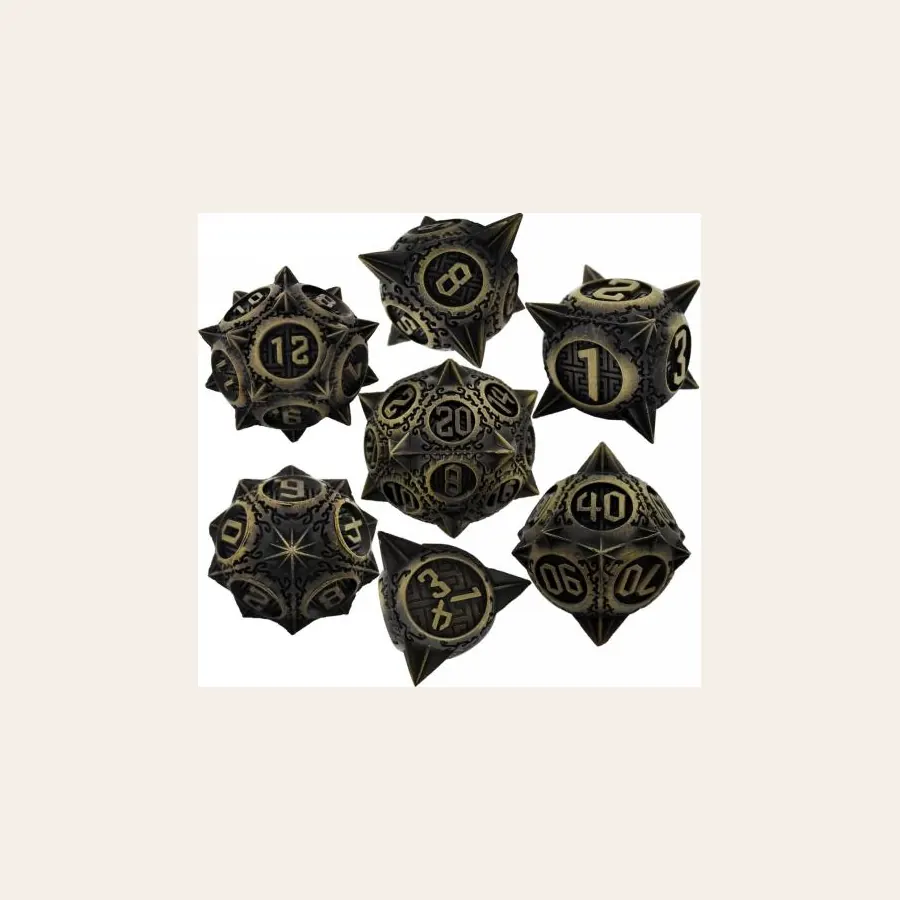 Wholesale meteor hammer dice SKU LXQ-1 metal dice catalog