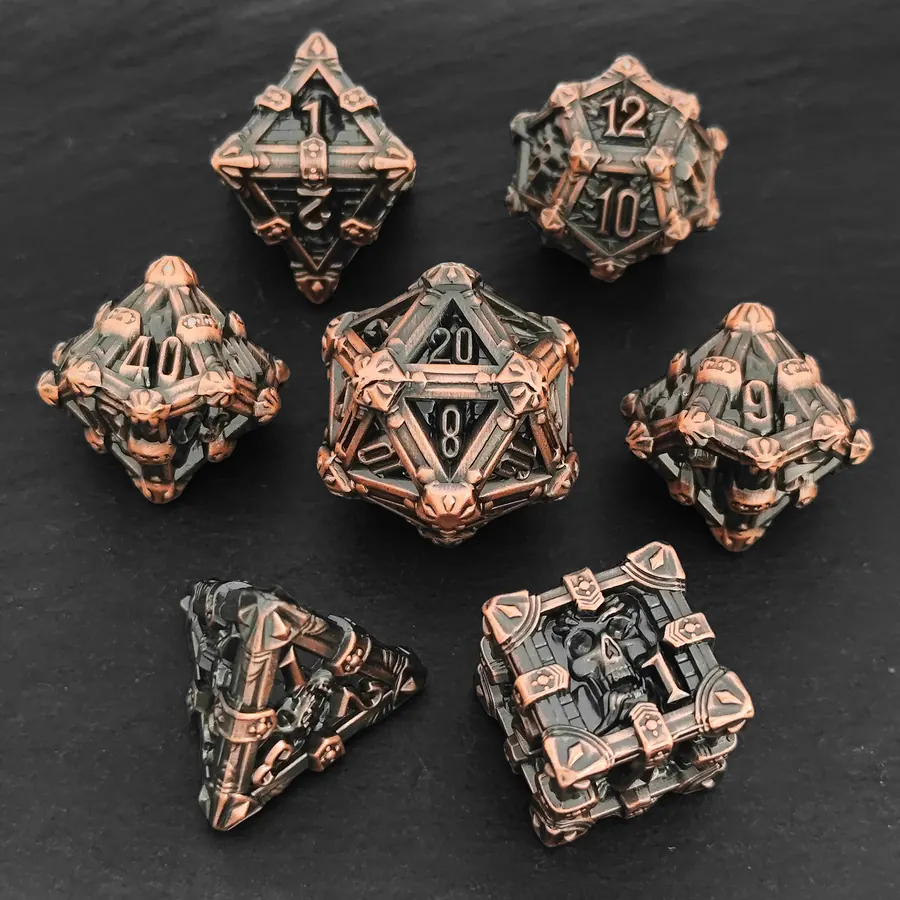 Wholesale skull dice SKU KL-3 metal dice catalog