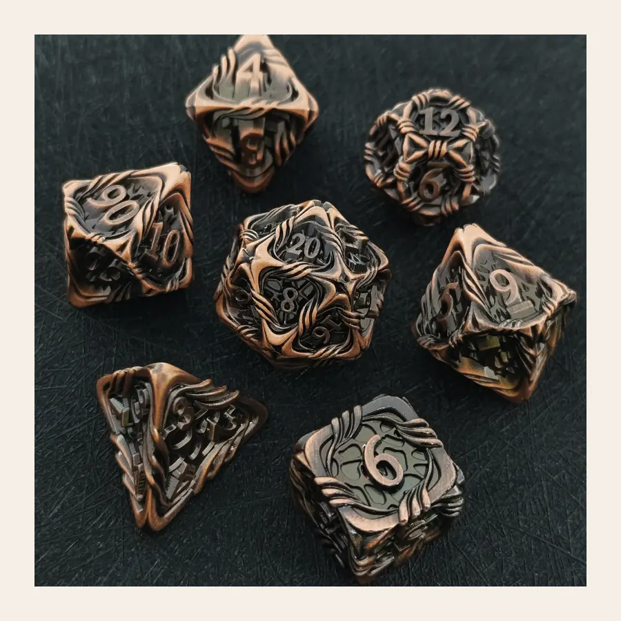 Wholesale Vine Dice SKU MW-1 metal dice catalog