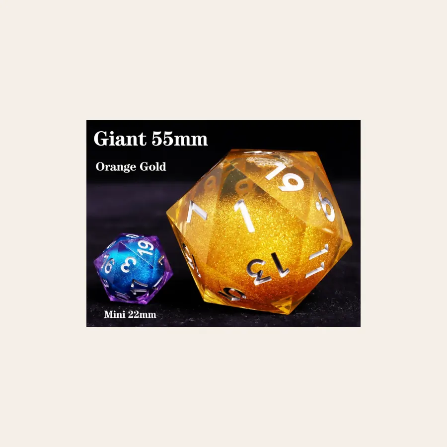 Wholesale 55MM-D20 Dice SKU 55mm-2 resin dice catalog