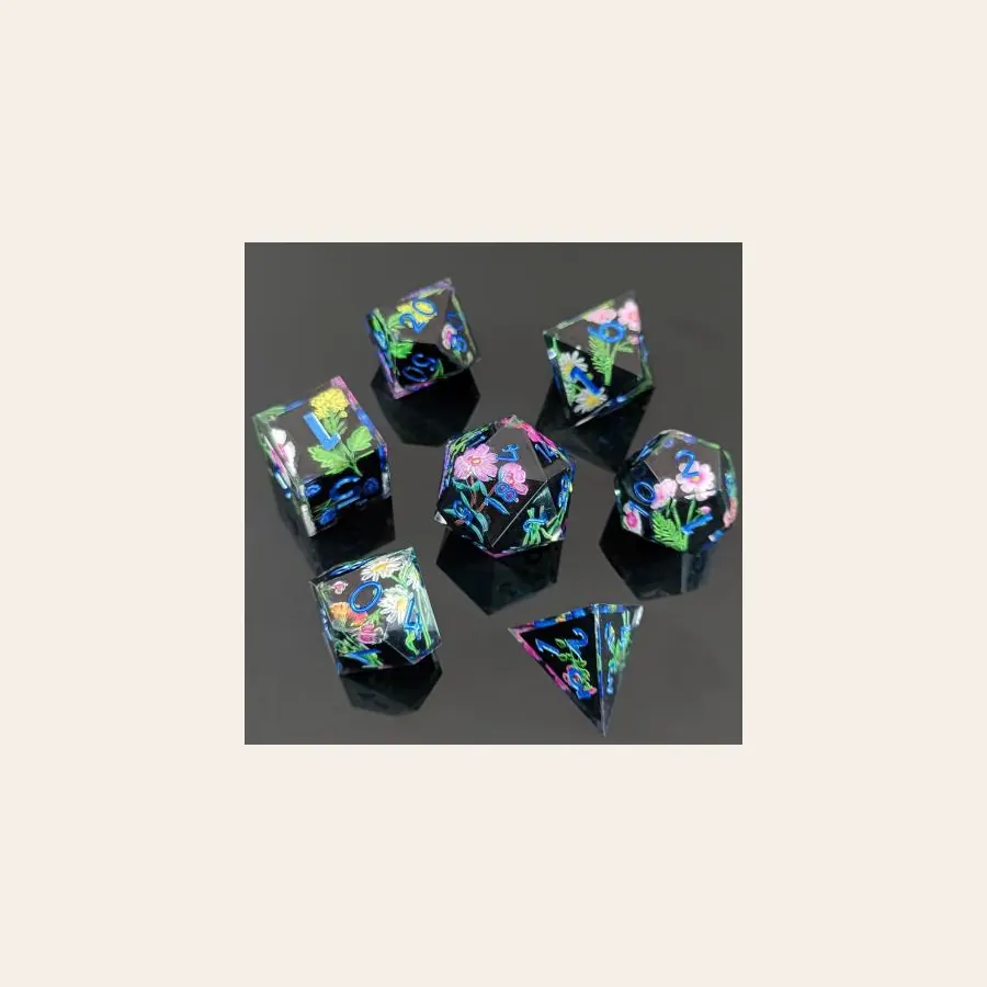 Wholesale Decal Resin Dice SKU SZTH-3 resin dice catalog