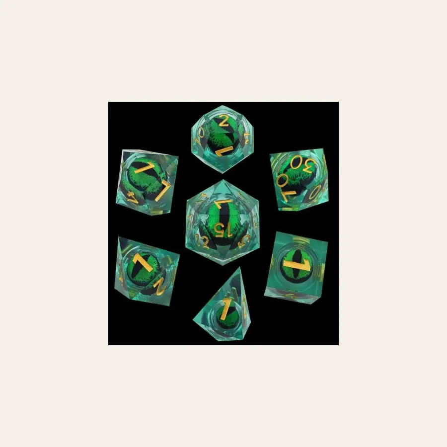 Eyeball resin dice for wholesale RPG novelty collections