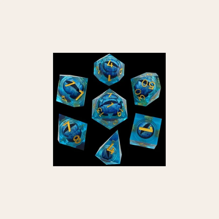 Wholesale Eyeball Resin Dice SKU SZYQ-2 resin dice catalog