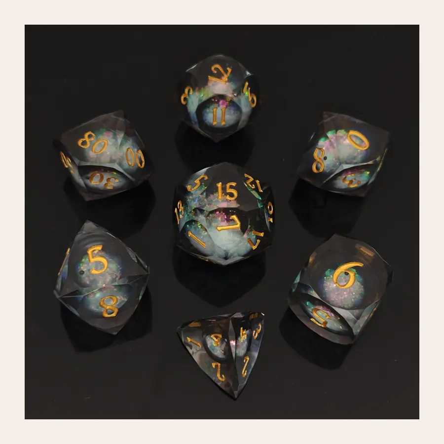 Wholesale Multi-faceted resin dice SKU CDQM-2 resin dice catalog