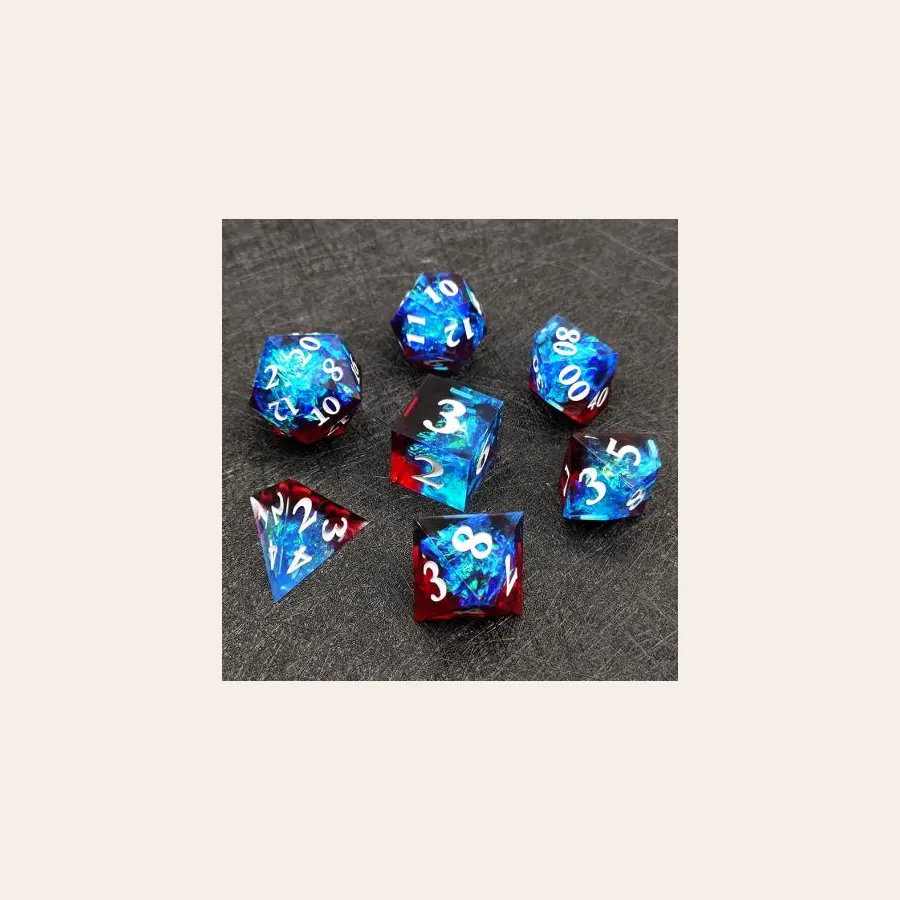 Wholesale Two Colour Resin Dice SKU SZ-23 resin dice catalog