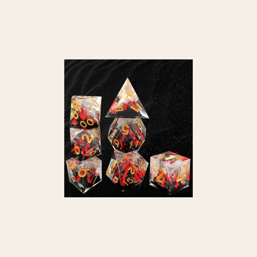 Volcano dragon egg resin dice wholesale product concept