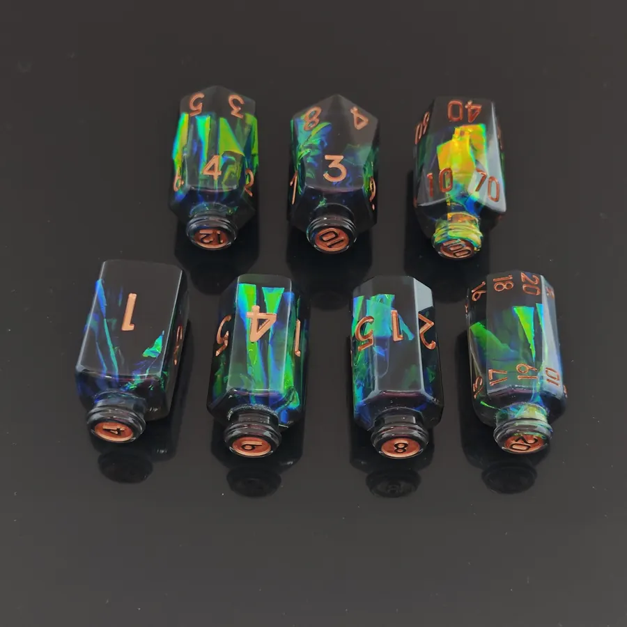 Wholesale Wine Bottle Resin Dice SKU PZ-2 resin dice catalog